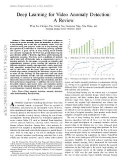 Deep Learning for Video Anomaly Detection: A Review