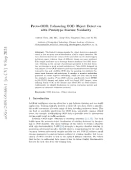 Proto-OOD: Enhancing OOD Object Detection with Prototype Feature Similarity
