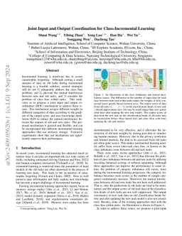 Joint Input and Output Coordination for Class-Incremental Learning