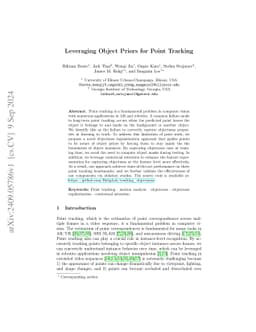 Leveraging Object Priors for Point Tracking