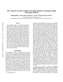 SGC-VQGAN: Towards Complex Scene Representation via Semantic Guided
  Clustering Codebook
