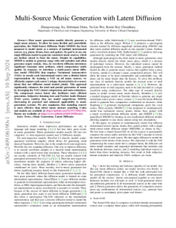 Multi-Source Music Generation with Latent Diffusion