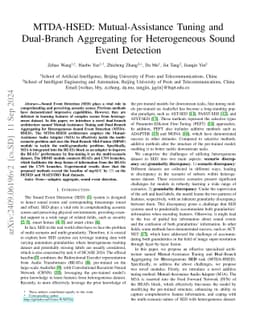 MTDA-HSED: Mutual-Assistance Tuning and Dual-Branch Aggregating for
  Heterogeneous Sound Event Detection