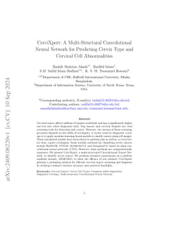 CerviXpert: A Multi-Structural Convolutional Neural Network for
  Predicting Cervix Type and Cervical Cell Abnormalities