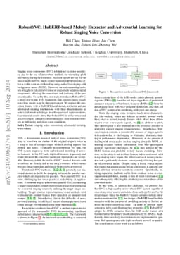 RobustSVC: HuBERT-based Melody Extractor and Adversarial Learning for
  Robust Singing Voice Conversion