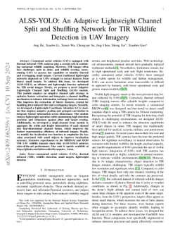ALSS-YOLO: An Adaptive Lightweight Channel Split and Shuffling Network
  for TIR Wildlife Detection in UAV Imagery