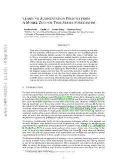 Automated Data Augmentation for Few-Shot Time Series Forecasting: A Reinforcement Learning Approach Guided by a Model Zoo