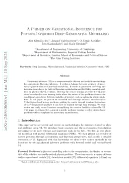 A Primer on Variational Inference for Physics-Informed Deep Generative Modelling