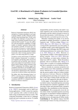GroUSE: A Benchmark to Evaluate Evaluators in Grounded Question Answering