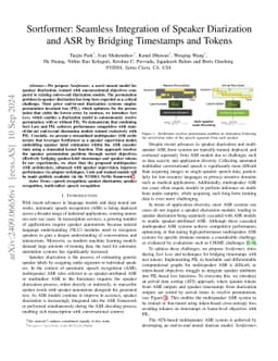 Sortformer: Seamless Integration of Speaker Diarization and ASR by
  Bridging Timestamps and Tokens