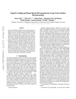 GigaGS: Scaling up Planar-Based 3D Gaussians for Large Scene Surface
  Reconstruction