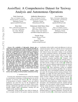 AssistTaxi: A Comprehensive Dataset for Taxiway Analysis and Autonomous
  Operations