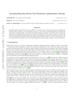 Learning Deep Kernels for Non-Parametric Independence Testing