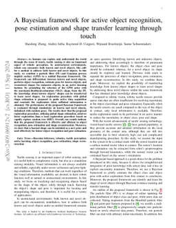 A Bayesian Framework for Active Tactile Object Recognition, Pose
  Estimation and Shape Transfer Learning