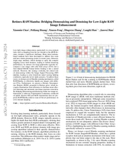 Retinex-RAWMamba: Bridging Demosaicing and Denoising for Low-Light RAW Image Enhancement