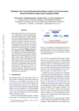 Ontology-Free General-Domain Knowledge Graph-to-Text Generation Dataset
  Synthesis using Large Language Model