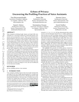 Echoes of Privacy: Uncovering the Profiling Practices of Voice
  Assistants