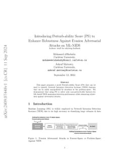 Introducing Perturb-ability Score (PS) to Enhance Robustness Against Problem-Space Evasion Adversarial Attacks on Flow-based ML-NIDS