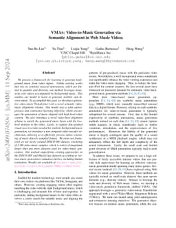 VMAS: Video-to-Music Generation via Semantic Alignment in Web Music
  Videos