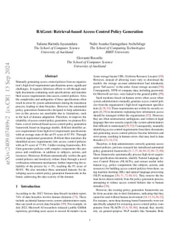 RAGent: Retrieval-based Access Control Policy Generation