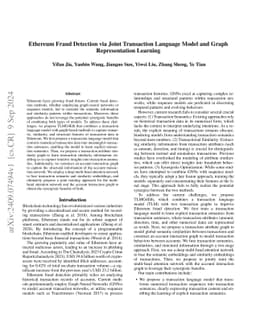 Ethereum Fraud Detection via Joint Transaction Language Model and Graph Representation Learning