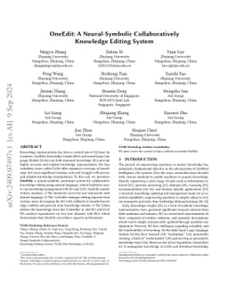 OneEdit: A Neural-Symbolic Collaboratively Knowledge Editing System