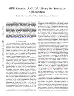 MPPI-Generic: A CUDA Library for Stochastic Trajectory Optimization