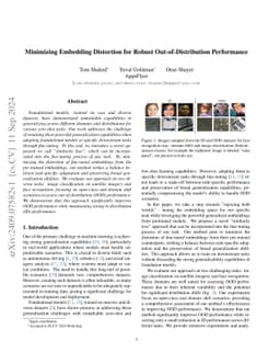 Minimizing Embedding Distortion for Robust Out-of-Distribution
  Performance