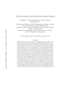 Deep Learning for predicting rate-induced tipping