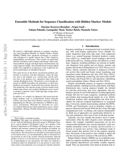 Ensemble Methods for Sequence Classification with Hidden Markov Models