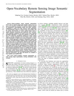 Open-Vocabulary Remote Sensing Image Semantic Segmentation