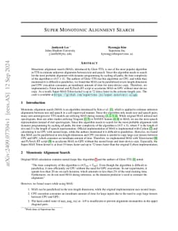 Super Monotonic Alignment Search