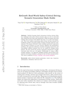ReGentS: Real-World Safety-Critical Driving Scenario Generation Made
  Stable