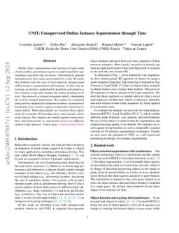 UNIT: Unsupervised Online Instance Segmentation through Time