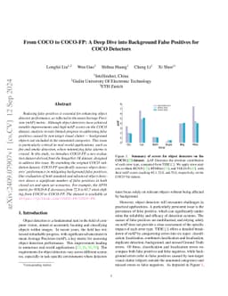 From COCO to COCO-FP: A Deep Dive into Background False Positives for
  COCO Detectors