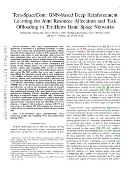 Tera-SpaceCom: GNN-based Deep Reinforcement Learning for Joint Resource
  Allocation and Task Offloading in TeraHertz Band Space Networks