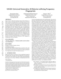 UGAD: Universal Generative AI Detector utilizing Frequency Fingerprints