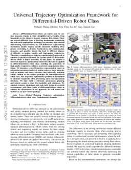 Universal Trajectory Optimization Framework for Differential Drive Robot Class