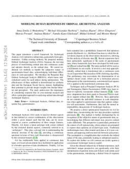 Modeling Human Responses by Ordinal Archetypal Analysis