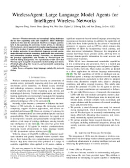 WirelessAgent: Large Language Model Agents for Intelligent Wireless
  Networks