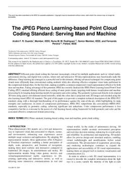 The JPEG Pleno Learning-based Point Cloud Coding Standard: Serving Man and Machine
