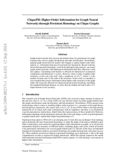 CliquePH: Higher-Order Information for Graph Neural Networks through
  Persistent Homology on Clique Graphs