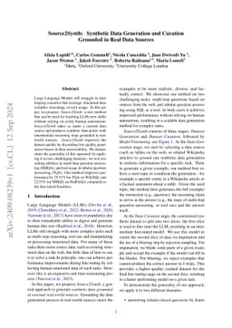 Source2Synth: Synthetic Data Generation and Curation Grounded in Real
  Data Sources