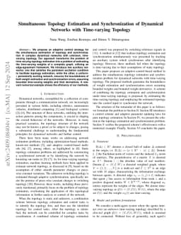 Simultaneous Topology Estimation and Synchronization of Dynamical
  Networks with Time-varying Topology