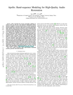 Apollo: Band-sequence Modeling for High-Quality Audio Restoration