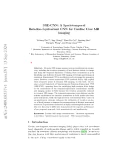 SRE-CNN: A Spatiotemporal Rotation-Equivariant CNN for Cardiac Cine MR
  Imaging
