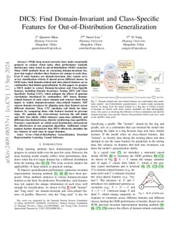 DICS: Find Domain-Invariant and Class-Specific Features for
  Out-of-Distribution Generalization