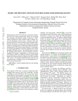 DFADD: The Diffusion and Flow-Matching Based Audio Deepfake Dataset
