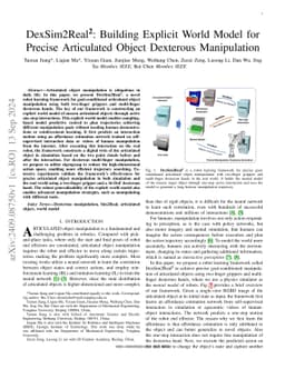 DexSim2Real$^{2}$: Building Explicit World Model for Precise Articulated
  Object Dexterous Manipulation