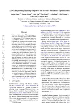 AIPO: Improving Training Objective for Iterative Preference Optimization